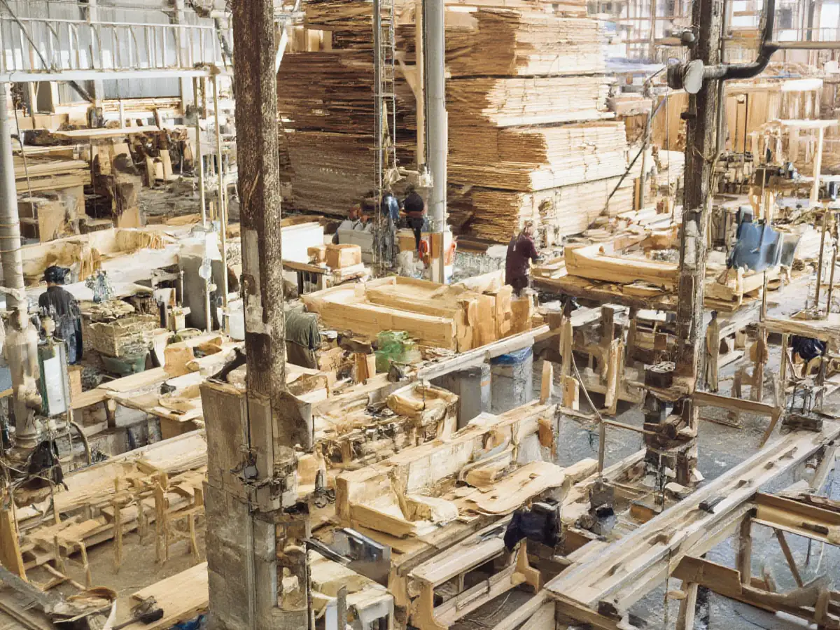 Frame assembly area